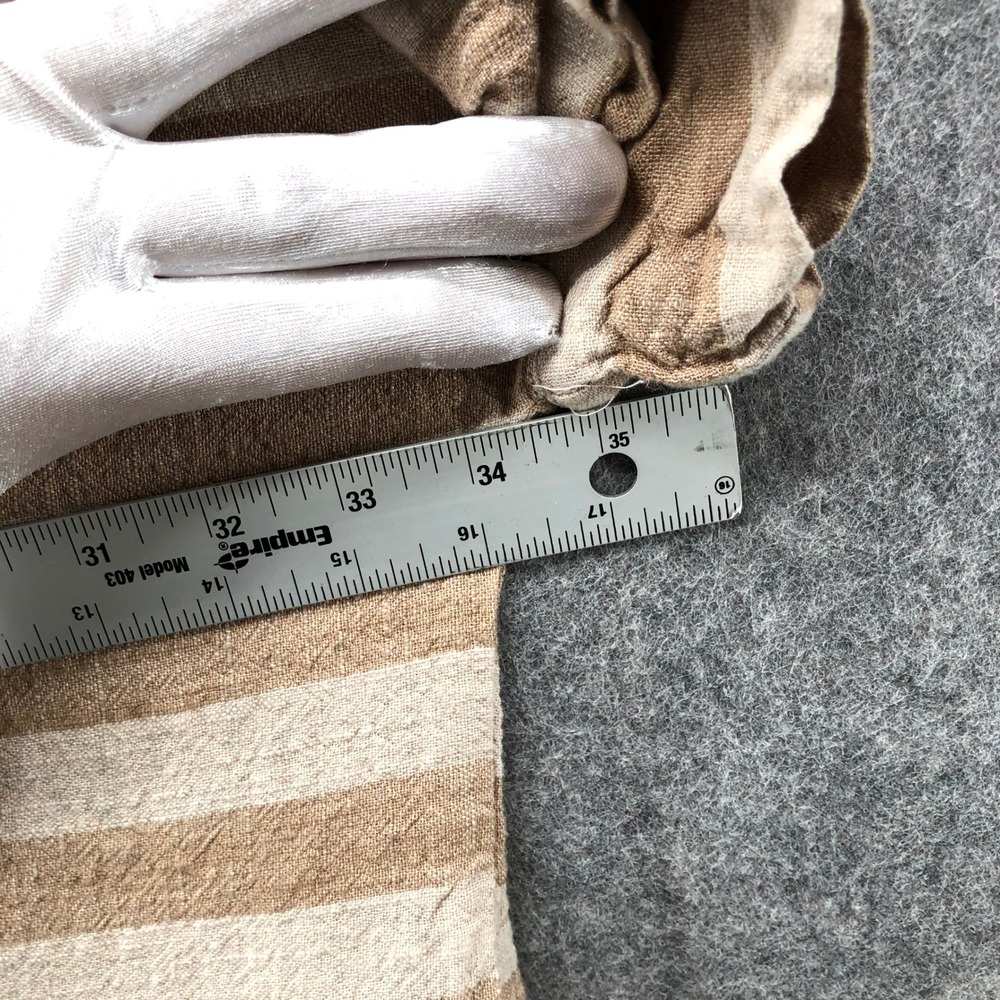 XIMO Oversized Lagenlook Midi Dress One Size Plus 3X-5X Cotton Linen Tan - Picture 8 of 12